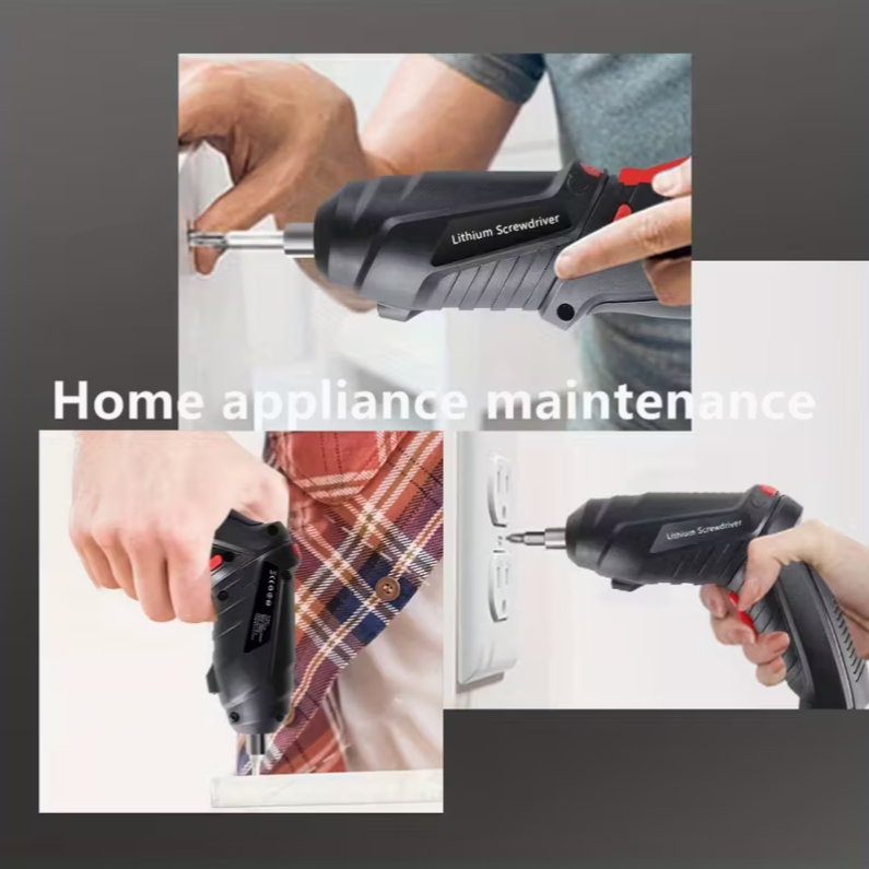 Destornillador eléctrico recargable.